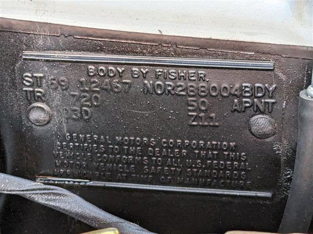 1969 Chevrolet Camaro Indy Pace Car